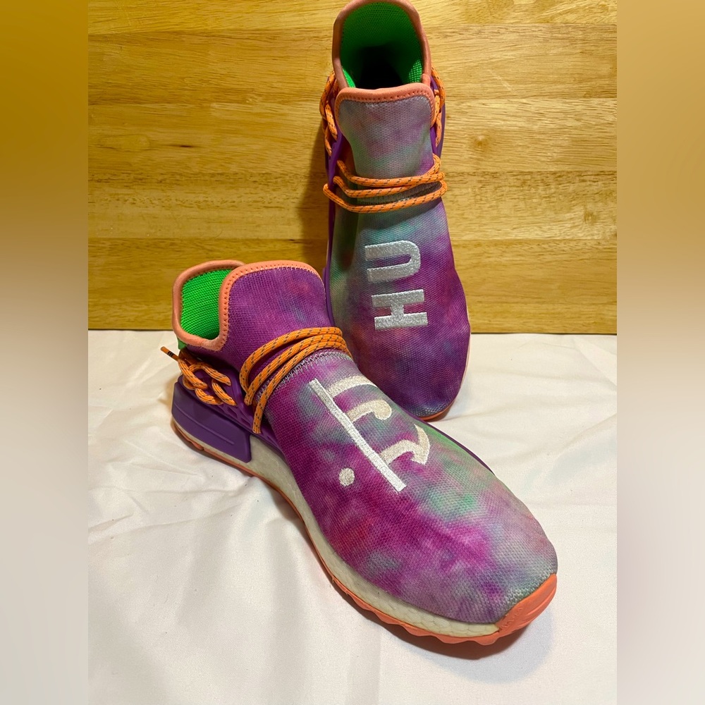 Adidas Men’s 11.5 NMD Human Race Trail x Pharrell Holi Festival 2018 Sneakers